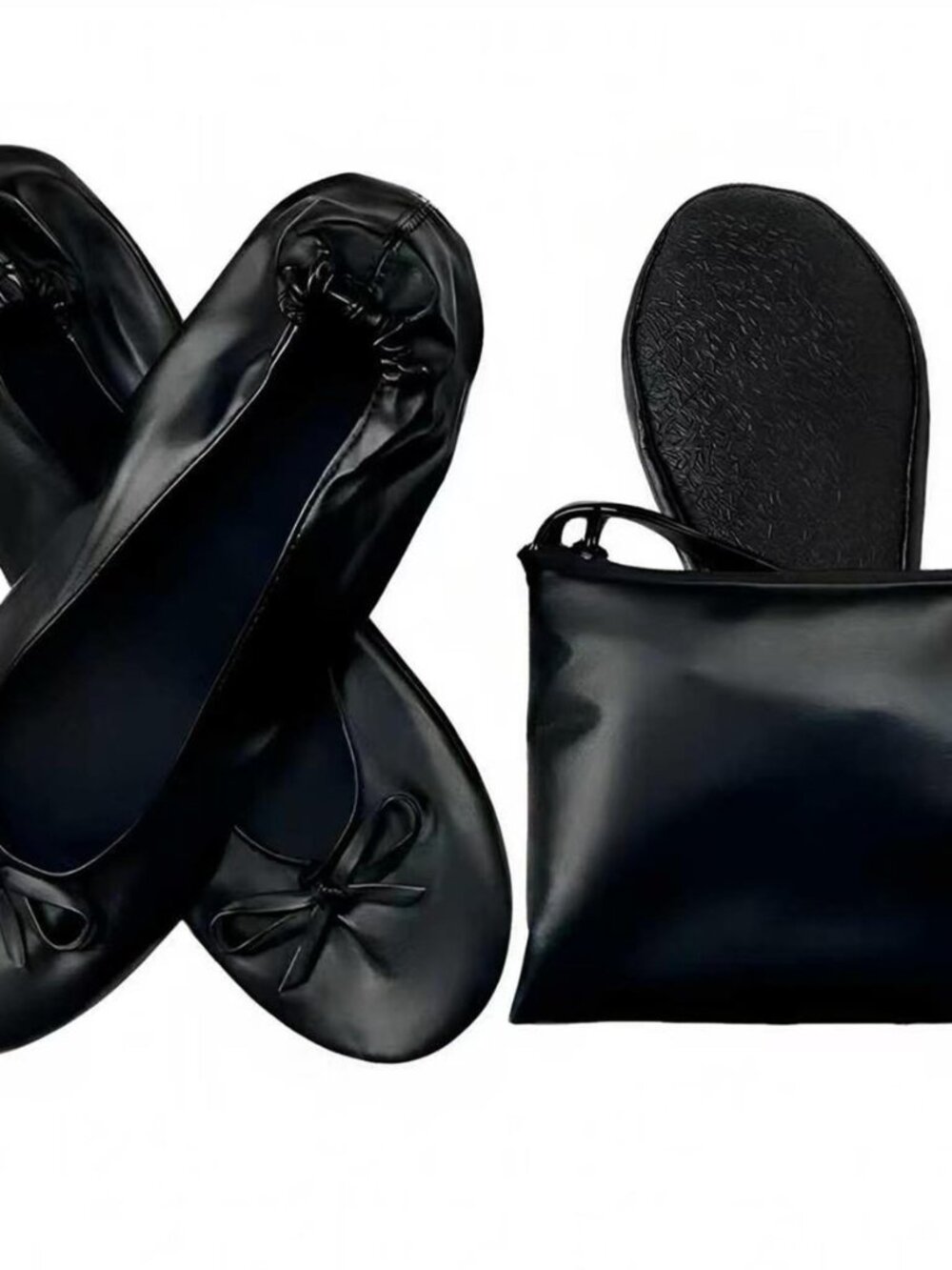 Foldable Flats for Women, Foldable Ballet Flats Shoes for Purse, Portable Roll